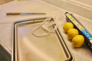 materials needed to make a lemon garland