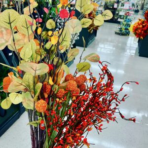 bouquet of faux fall stems