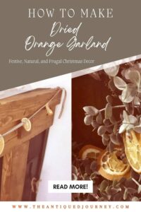 DIY Christmas Garland with oranges