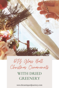 DIY Dried Greenery Christmas Ornaments