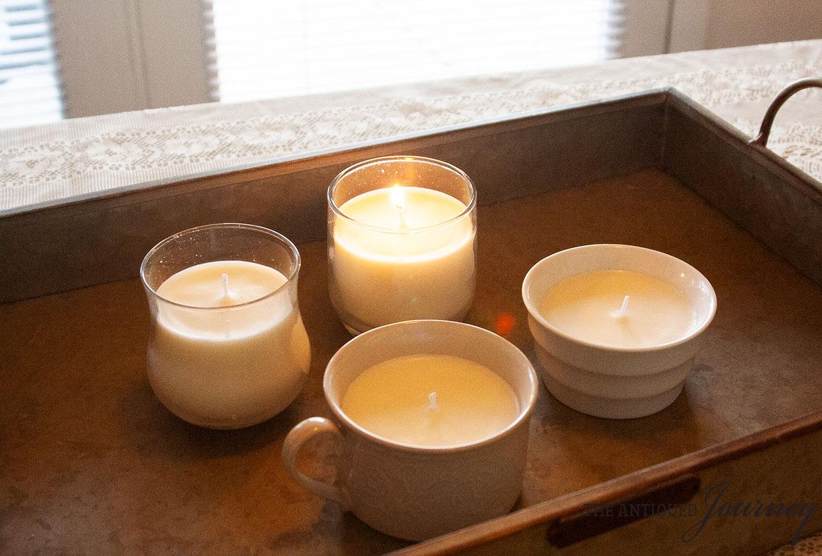 DIY Soy Wax Candles - The Antiqued Journey