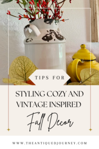 vintage decor styled for fall