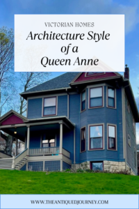 a blue and purple Queen Anne victorian home