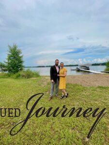 Summer wedding on a lake