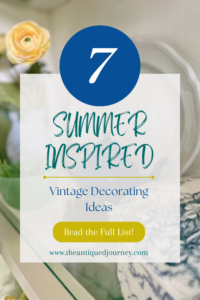 vintage decor used for summer styling