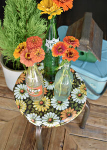 thrifting for vintage stools from Lora Bloomquist Create and Ponder