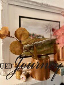 a vintage copper vignette for fall