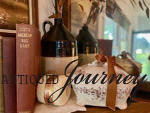 essential vintage fall decor on a mantel