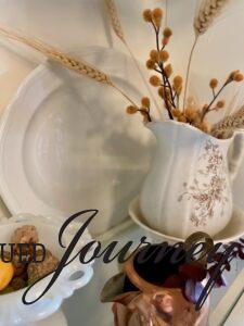 vintage decor and copper styled for fall