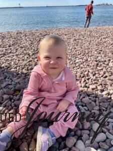 Molly on the shores of Lake Superior