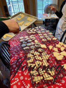 annual Christmas cookie baking 