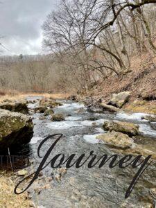 a river in winter