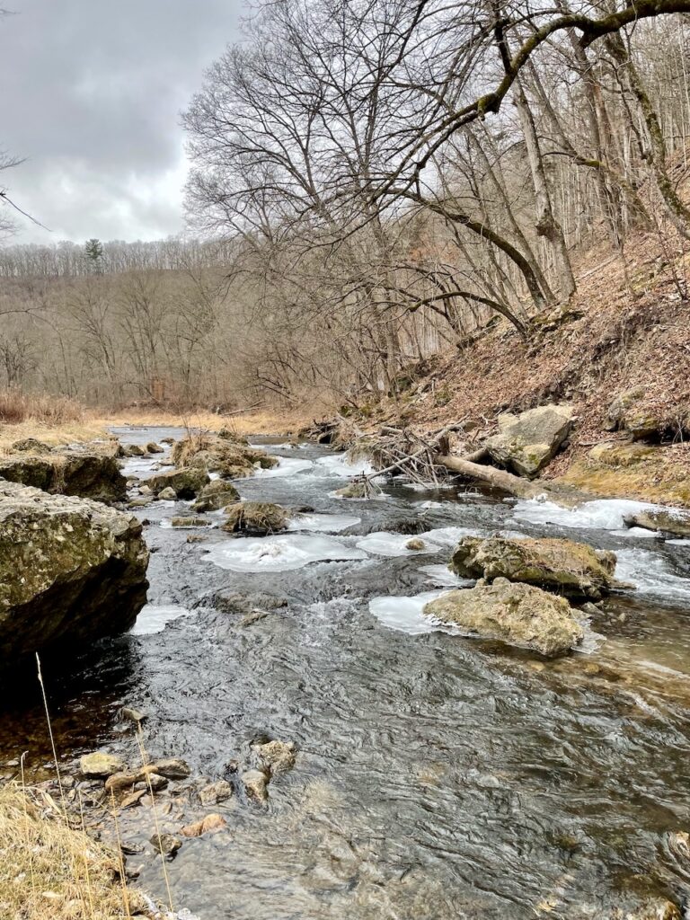 river fishing in winter Journey Jots #66