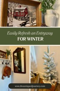 styling a small entryway space for winter