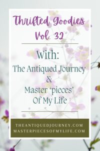 Thrifted Goodies series image from The Antiqued Journey and Masterpieces Of My Life