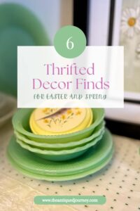 thrifted decor finds for Easter 