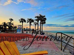 sunrise on St. Pete Beach in Florida