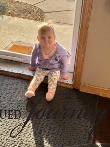 Molly sitting in the sun