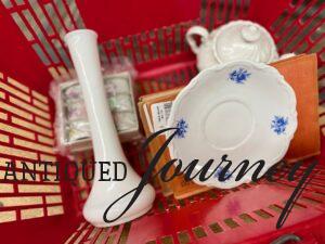 a vintage Spring decor thrift haul