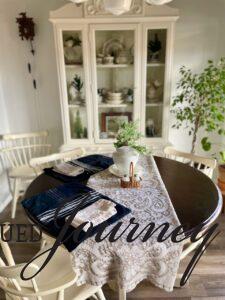 sustainable vintage decor and thrifted decor used in a home 
