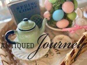 wicker basket decor ideas for DIY Easter decor