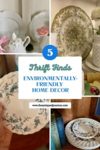 sustainable home decor styled for spring