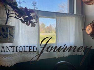 DIY cafe curtain for affordable kitchen decor