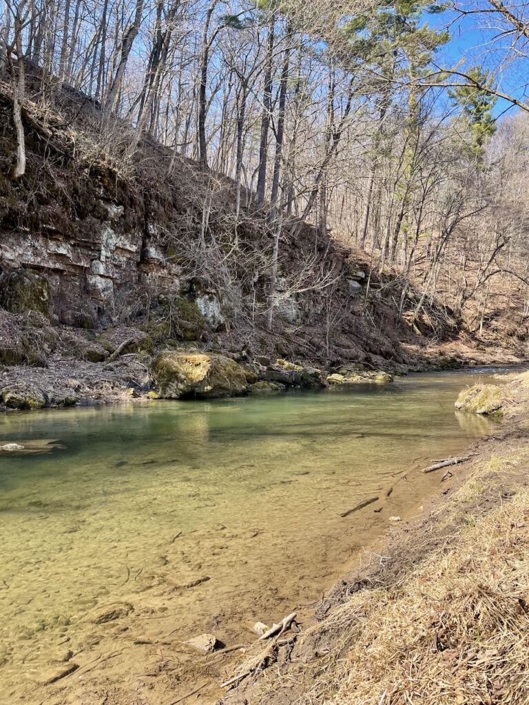 river fishing in spring