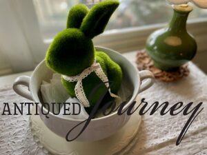 minimalism decor for Easter with vintage