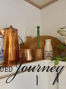 thrifted kitchen decor on a budget