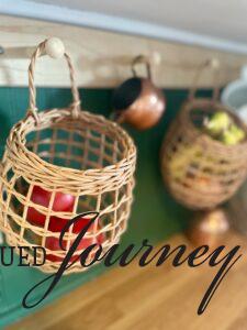 using baskets for kitchen decor