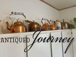 affordable kitchen decor with vintage copper