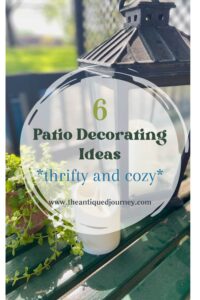 patio decor ideas with thrifted finds