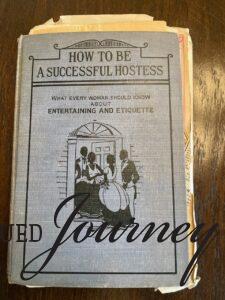 antique thrifted book used for summer decor