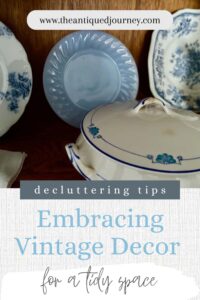 mindful consumption and decluttering with vintage decor