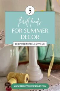 thrifted vintage decor for summer