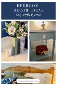 thrifted bedroom decor ideas on a budget