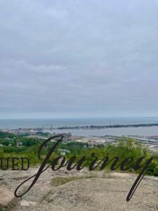 overlook of the Duluth harbor 