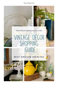 vintage decor styled throughout a home for budget decor