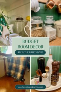 budget room decor from thrift store finds
