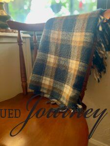 thrifted blankets for budget decor