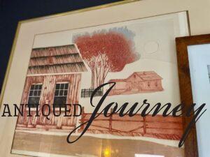 vintage rural art scene for budget decor