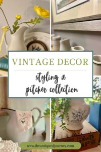 vintage decor for home with pitchers and creamers