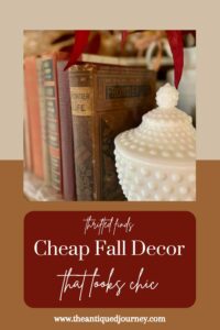 cheap fall decor ideas with thrifted finds