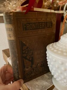 antique brown book for fall decorating ideas