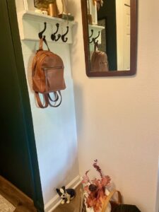 entryway decor with mirror