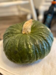 green harvest pumpkin for fall decor DIY