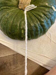 one yarn strand twisted