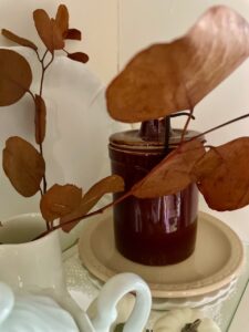 thrifted fall decor with vintage finds