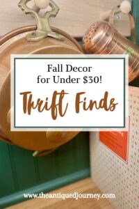 thrift store finds for fall decorating